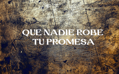 Que nadie robe tu promesa